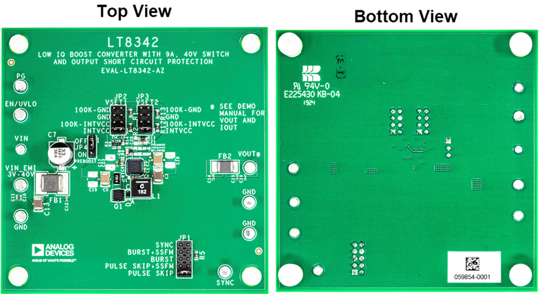 Technische Zeichnung - Analog Devices Inc. EVAL-LT8342-AZ Evaluierungsboard