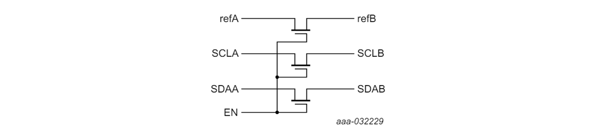 Applikations-Schaltungsdiagramm - Nexperia NCA9306 Bidirektionale Pegelumsetzer