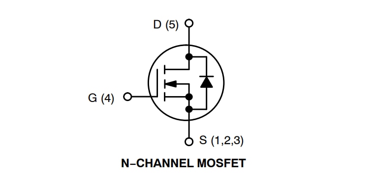 Applikations-Schaltungsdiagramm - onsemi NVMFS5C645N Einzel-N-Kanal-Leistungs-MOSFETs