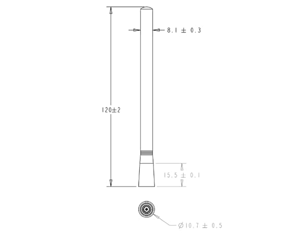 TE Connectivity / Linx Technologies L000502-x LTE/5G-Einzelband-Monopol-Antennen