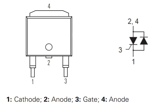 Technische Zeichnung - IXYS SRU6008DS2RP Empfindlicher SCR