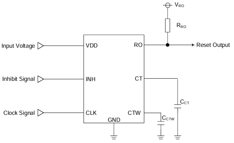 Applikations-Schaltungsdiagramm - ROHM Semiconductor BD87B29FVM-CTR Spannungsdetektor-IC