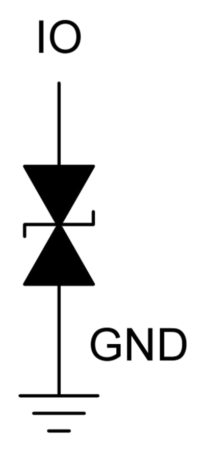 Blockdiagramm - Texas Instruments ESD851/ESD851-Q1 ESD-Schutzdiode