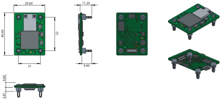 Advantech WLNNA-XX-DP551 Wi-Fi® Dualband-Embedded-Module