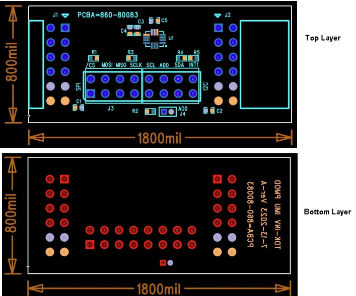 TDK InvenSense QCIoT-ICM42688P Pmod™-Evaluierungsboard