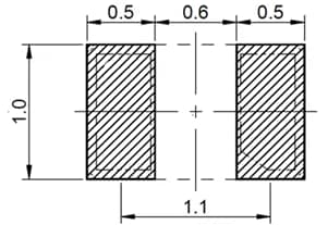 Mechanical Drawing - IQD IQXC-240 Quartz Crystal