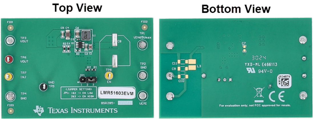 Schaltungsanordnung - Texas Instruments LMR51603EVM Wandler-Evaluierungsmodul (EVM)
