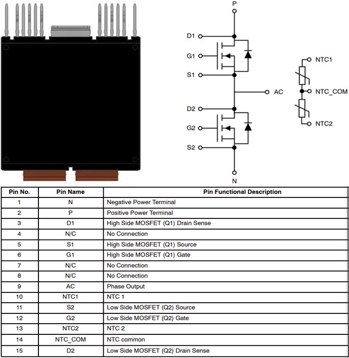 onsemi NVVR26A120M1WSx Siliziumkarbid(SiC)-Module