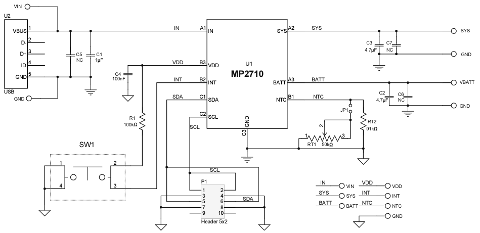 Monolithic Power Systems (MPS) EV2710-C-00A Evaluation Board