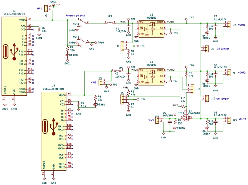 Schaltplan - Nexperia NEVB-NID5100 Evaluierungsboard