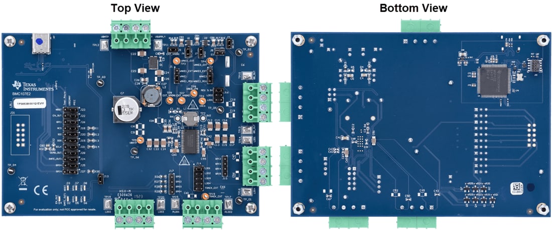 Technische Zeichnung - Texas Instruments TPS65386001Q1EVM Evaluierungsmodul (EVM)