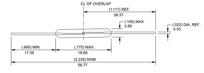 Tabelle - Littelfuse MVSR-20E Reedschalter