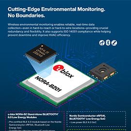 Infografik - u-blox NORA-B2 Eigenständige BLUETOOTH® 6 LE-Module
