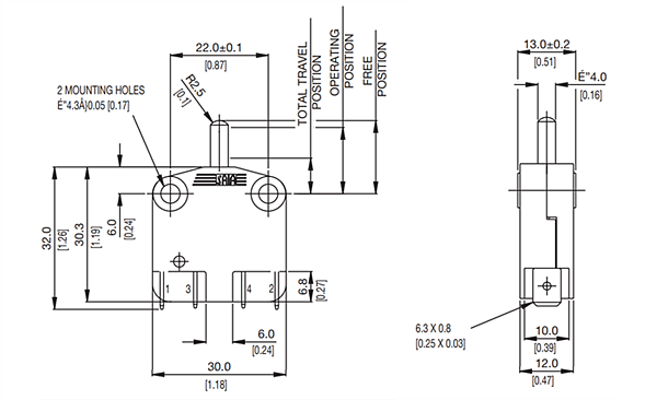 Chart - Saia-Burgess XP Forced Break Switches