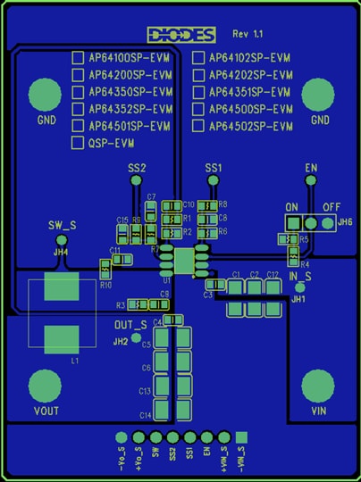 Diodes Incorporated AP64102 Evaluierungsboard
