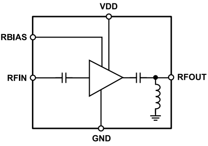 Schaltplan - Analog Devices Inc. ADL8140 Rauscharmer Verstärker