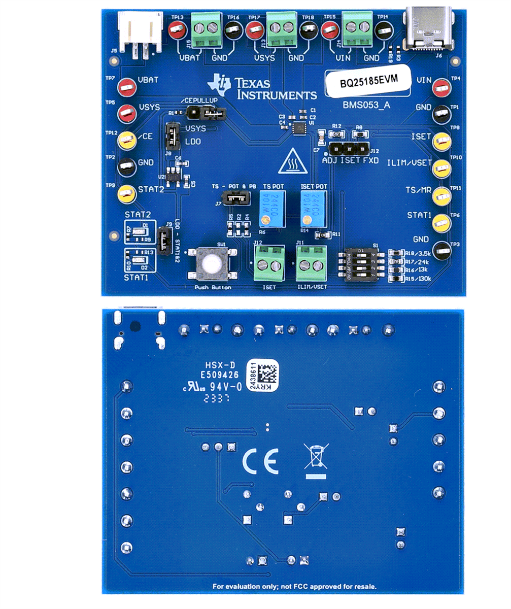 Texas Instruments BQ25185EVM Evaluierungsmodul