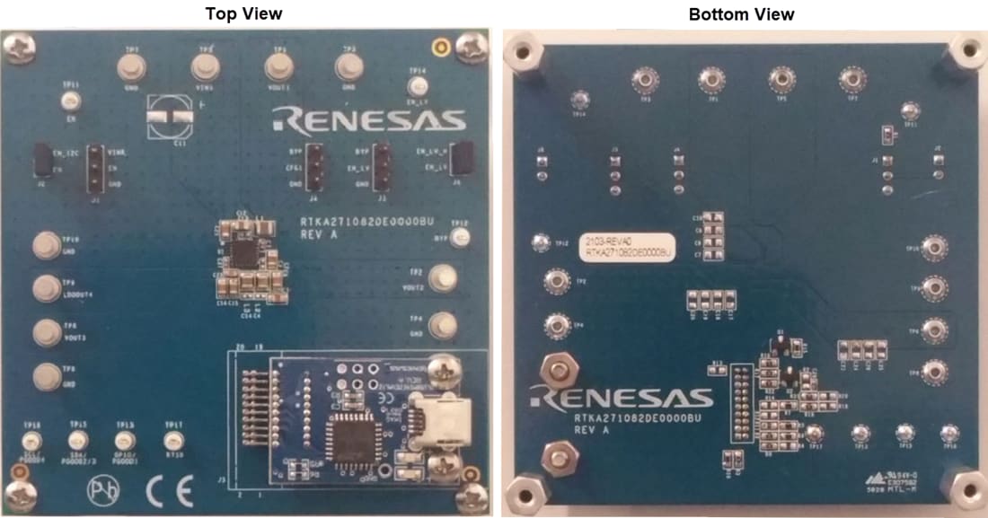Technische Zeichnung - Renesas Electronics RTKA271082DE0000BU Evaluierungsboard