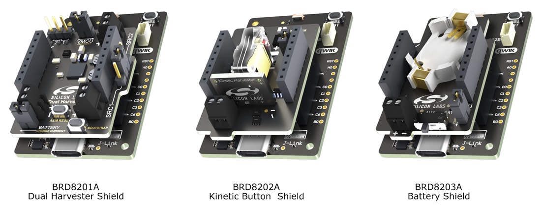 Technische Zeichnung - Silicon Labs xG22-EK8200A Energy Harvesting Explorer Kit