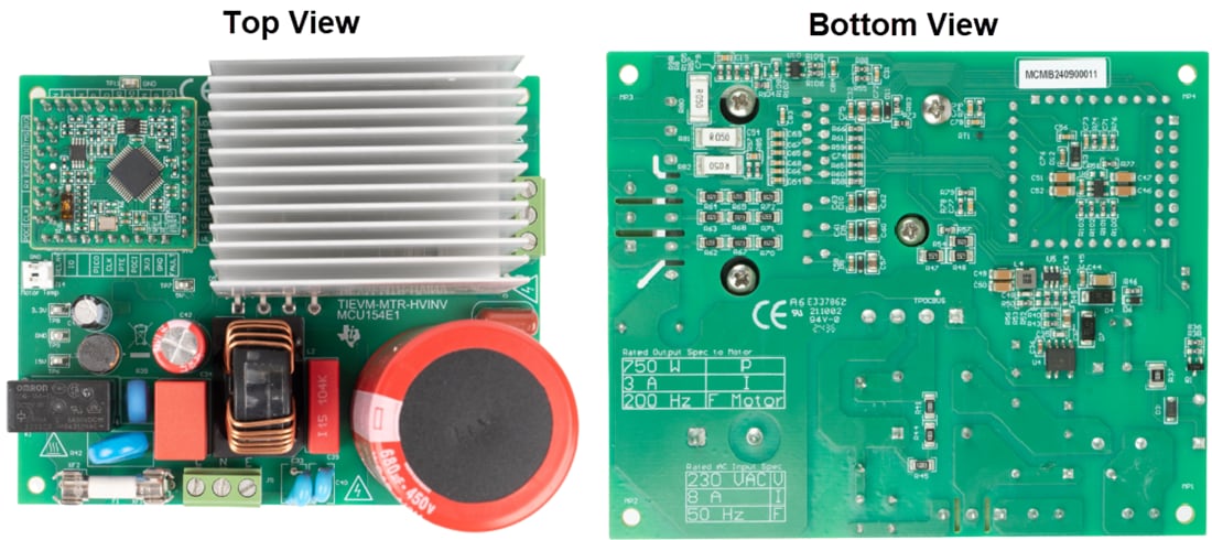 Technische Zeichnung - Texas Instruments TIEVM-MTR-HVINV MCU Evaluierungsmodul (EVM)