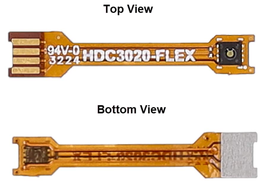Technische Zeichnung - Texas Instruments HDC3020FLXEVM Sensor-Evaluierungsmodul (EVM)