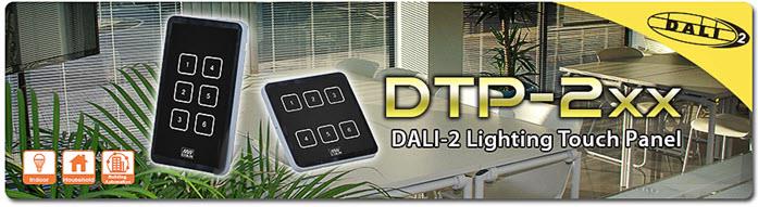 Infografik - MEAN WELL DTP-2x DALI-2 Beleuchtungs-Touchpanels (Drucktaste)