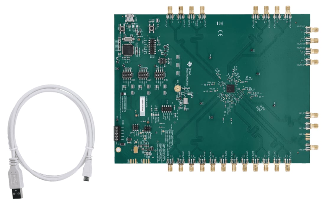 Technische Zeichnung - Texas Instruments LMK5B12212EVM Evaluierungsmodul (EVM)