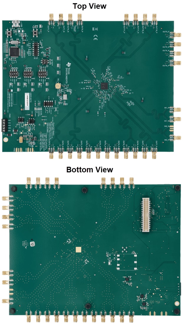 Technische Zeichnung - Texas Instruments LMK5B12212EVM Evaluierungsmodul (EVM)