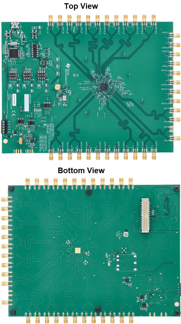 Technische Zeichnung - Texas Instruments LMK5C33216AEVM Evaluierungsmodul (EVM)