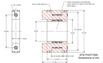 Mechanical Drawing - Advanced Thermal Solutions Dual-Sided, High-Flow Cold Plates