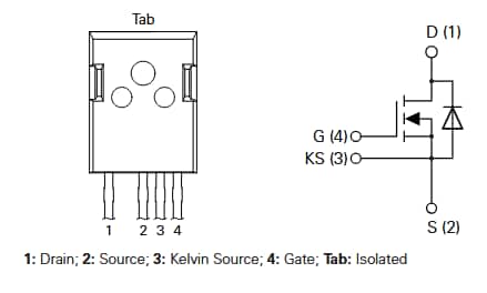 Technische Zeichnung - IXYS IXSJxN120R1K SiC-Leistungs-MOSFETs von 1.200 V