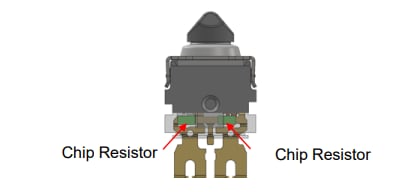 Blockdiagramm - Omron Electronics D2EW-R Versiegelte Schalter mit integrierten Widerständen