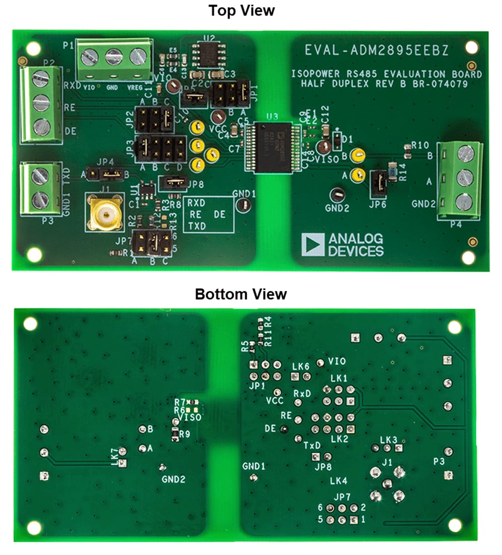 Technische Zeichnung - Analog Devices Inc. EVAL-ADM2895EEBZ Evaluierungsboard für ADM2895E