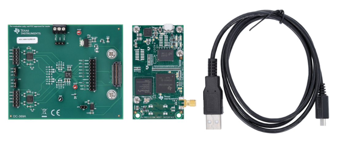 Technische Zeichnung - Texas Instruments ADC168M102REVM-PDK Leistungsdemonstrations-Kit