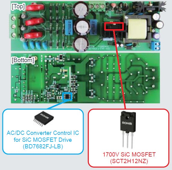 ROHM Semiconductor BD7682FJ-LB-EVK-402 Testplatine - ausgewählte Teile auf der Platine