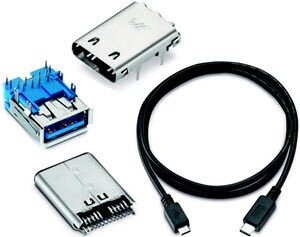 Wurth Electronics USB 3.1 SuperSpeed+ Steckverbinder und Kabel