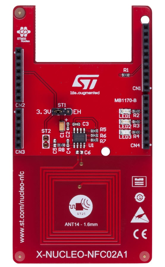 X-NUCLEO-NFC02A1 Dynamisches NFC-Tag-Erweiterungsboard
