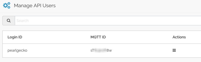 Newly Created User ID With Auto-Generated MQTT ID