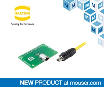 Now at Mouser: HARTING's Standard-Setting T1 Industrial Single Pair Ethernet Products